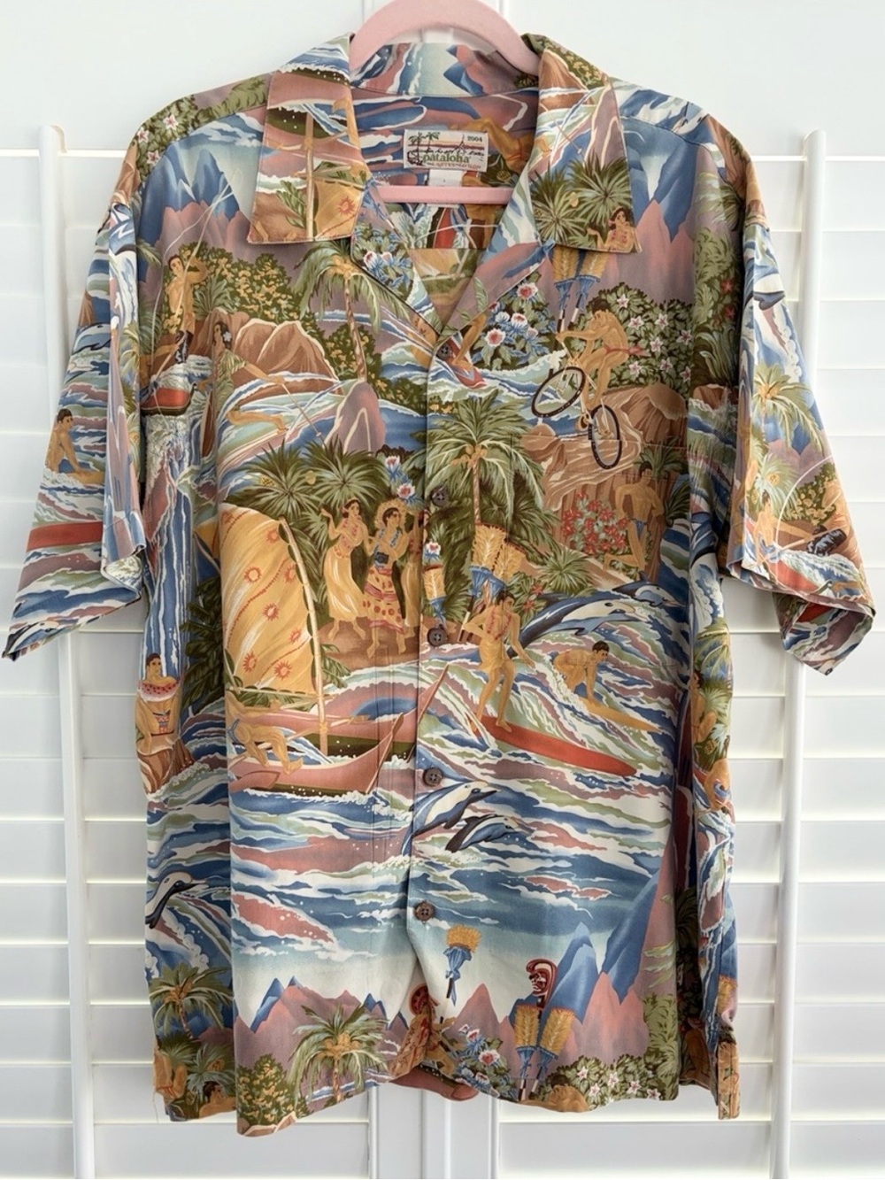 Patagonia 2004 Limited Edition Pataloha 2004 Paradise Print Rare Vintage Shirt
